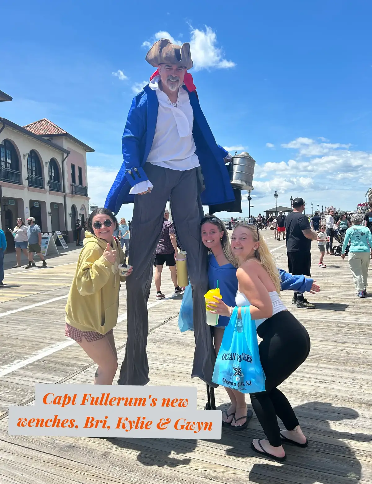 #oceancitynjboardwalk #50years #deathforhire #shoretoescape #stiltwalker #ocnjbordwalk #captfullerum #wenches 