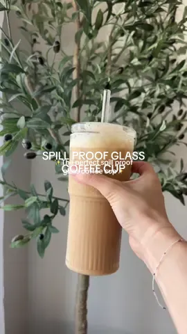 If you’re looking for the perfect leak proof glass coffee cup this is it! It domes with straws and lids so it’s spill proof when you want your iced coffee on the go without the plastic cups. I swear my iced coffee tastes better in this!  #icedcoffee #glasstumbler #coffeecup #glasscup #glasscupswithstraw 