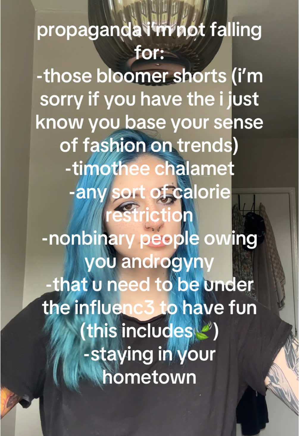 in no particular order #propaganda #propagandatrend #bluehair #alttiktok #theythem 