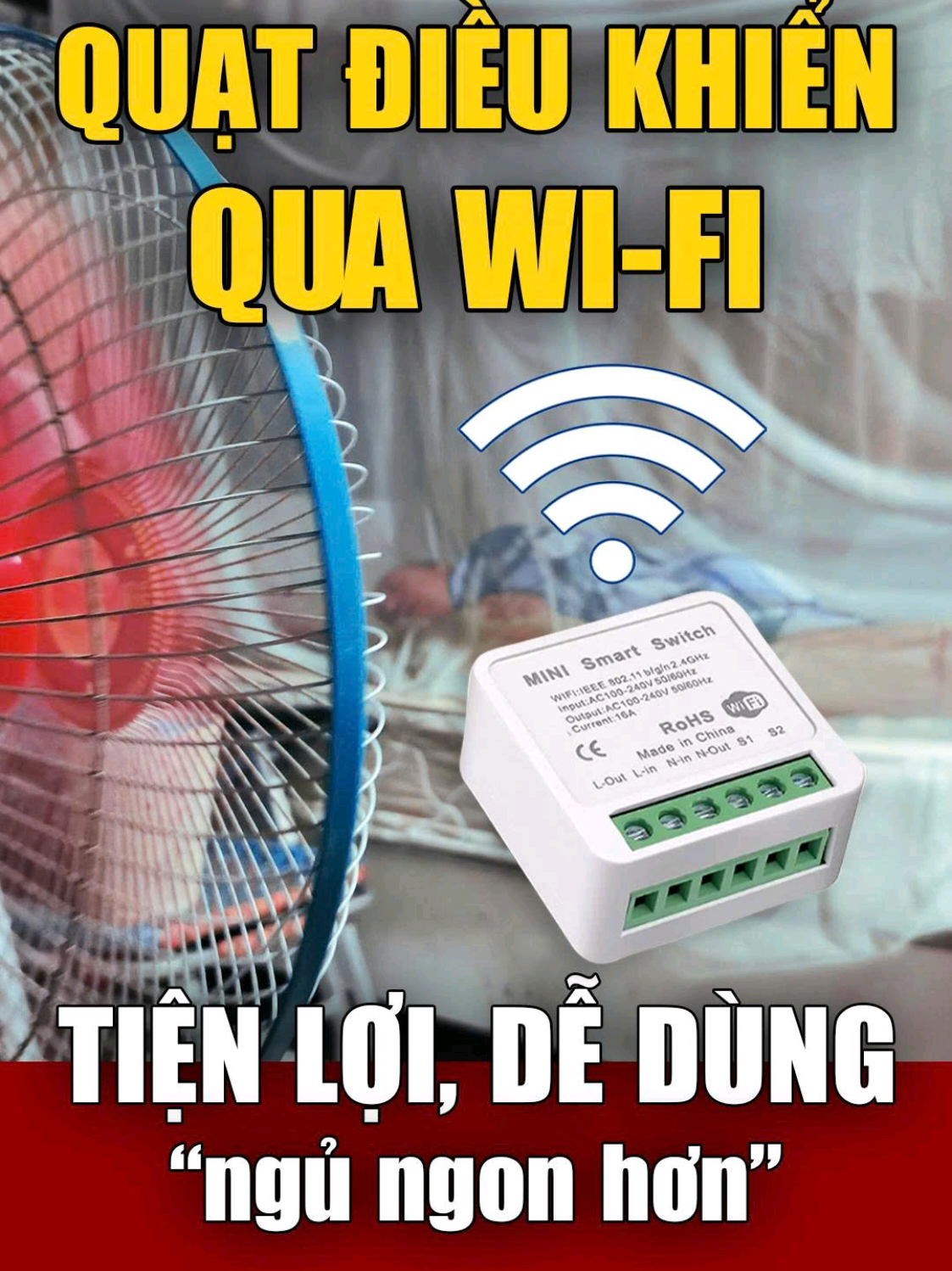 Quạt thổi tới sáng – sáng dậy nhức đầu, người lạnh ngắt? Gắn cái công tắc thông minh này, hẹn giờ tắt sau 1–2 tiếng – ngủ sâu, không lo quạt thổi hoài. 👉 Cắm là xài, làm theo sơ đồ là gắn được, không cần gọi thợ. 📲 Bấm vô giỏ hàng xem hàng – đáng đồng tiền! #congtacthongminh  #diennhanong #tiktokshop  #quatdem #hengiotuquat  #ngungonhon  #nhathongminh  #meovatgiadinh  #thietbidientho #congtacwifi  #congtacapp 