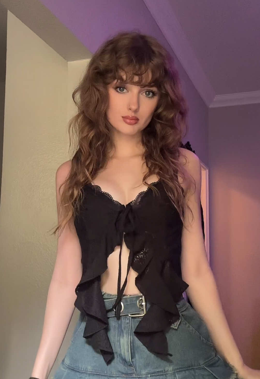 new favorite summer top from @Cider  🖤 #OOTD #makeup #outfit #alternative 