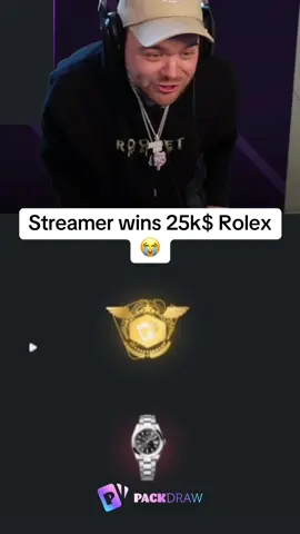 Streamer wins 25k$ Rolex 😭 #kickstreaming 