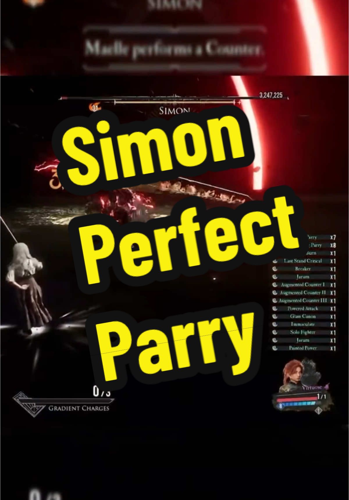 Taking on Simon with Perfect Parry on Clair Obscur: Expedition 33 #creatorsearchinsights #clairobscurexpedition33 #expedition33 #clairobscure 