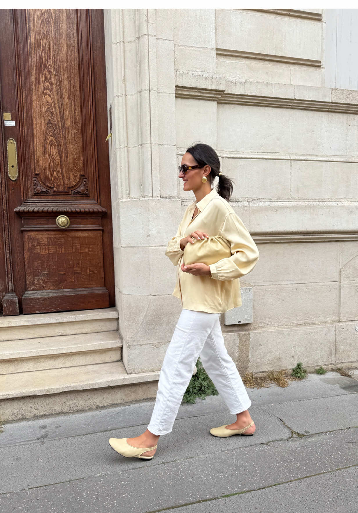Butter Yellow lover 💛 #fashiontiktok #TikTokFashion #butteryellow #mood #bordeaux #inspooutfit #americanvintage @American Vintage Officiel 🎈 