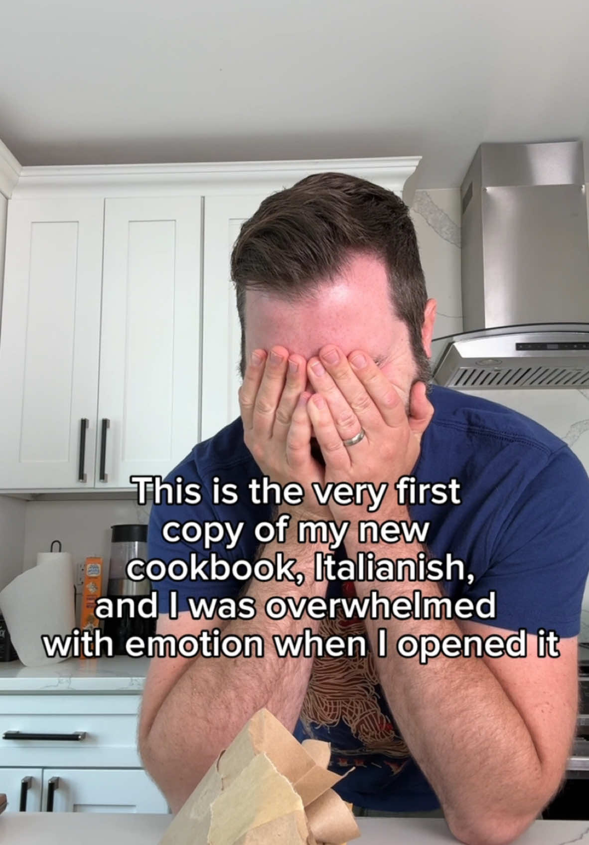 Oof! I am not usually a crier but this moment was so overwhelming. I didn’t expect this reaction, but I have so many emotions wrapped up in this book.  This book is about my family, my kids, my upbringing, but ultimately it’s about good, quality recipes that are easy to make but taste like home!  For these recipes, I put new spins on classic Italian-American flavors, with an emphasis on recipes that are easy and great for weeknights. Things like one-pot Chicken Cacciatore, sheet-pan Shrimp Scampi, and 5 different kinds of meatballs! I hope these recipes will inspire you in the kitchen and fill you up! You can order Italianish now wherever books are sold; it comes out this summer!!