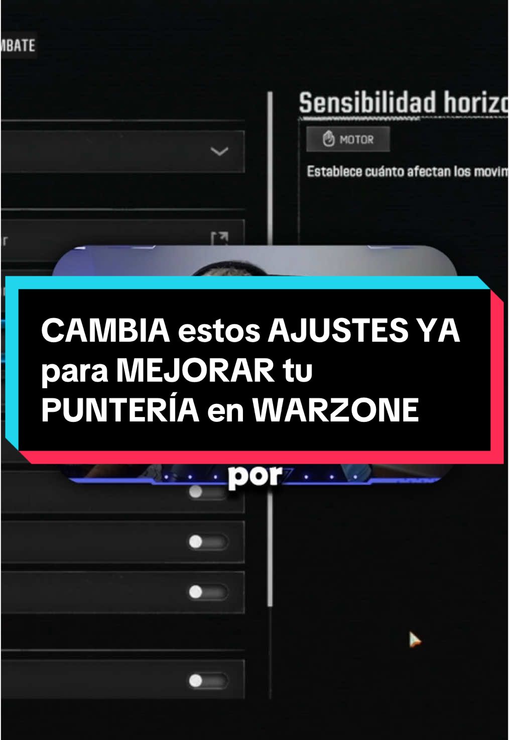 CAMBIA estos AJUSTES YA para MEJORAR tu PUNTERÍA en WARZONE #warzone #warzoneclips #cod #myoken #CallOfDuty #codlatam #verdansk 