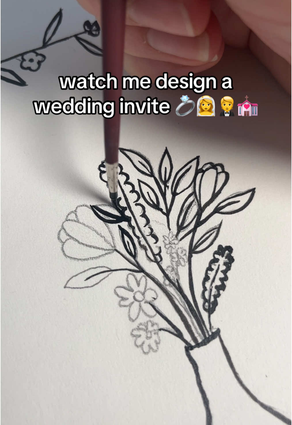 graphic design is my passion 🤓 i enjoyed the process of making this so much, watch me work!! #graphicdesign #art #weddinginvite #designwithme #drawwithme 