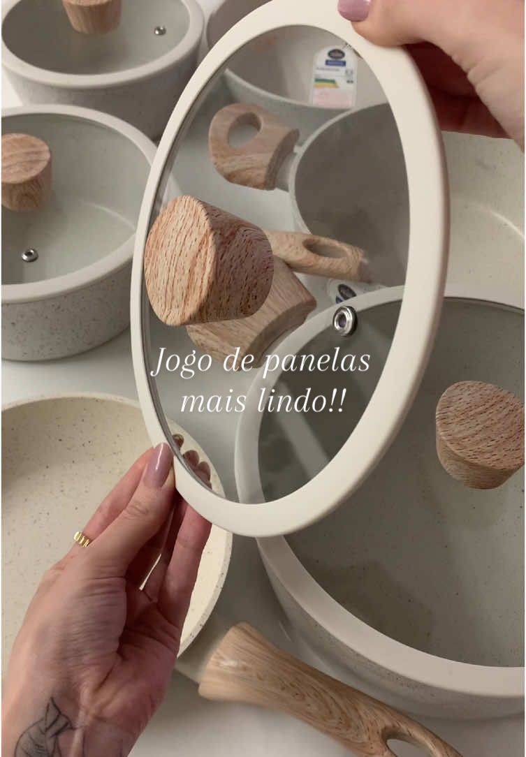 Meu JOGO DE PANELAS 🥹😍 Amei esse modelo ✨ #jogodepanelas #fypp 