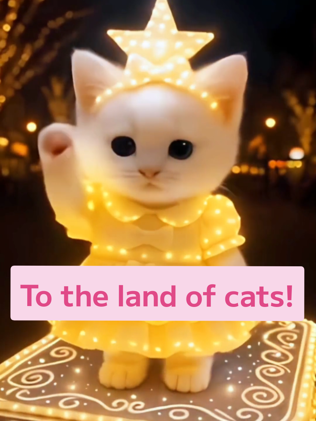 To the land of cats!　 #cutekitty #funny #viral #cat #fyp #猫 #parad #paintnight 