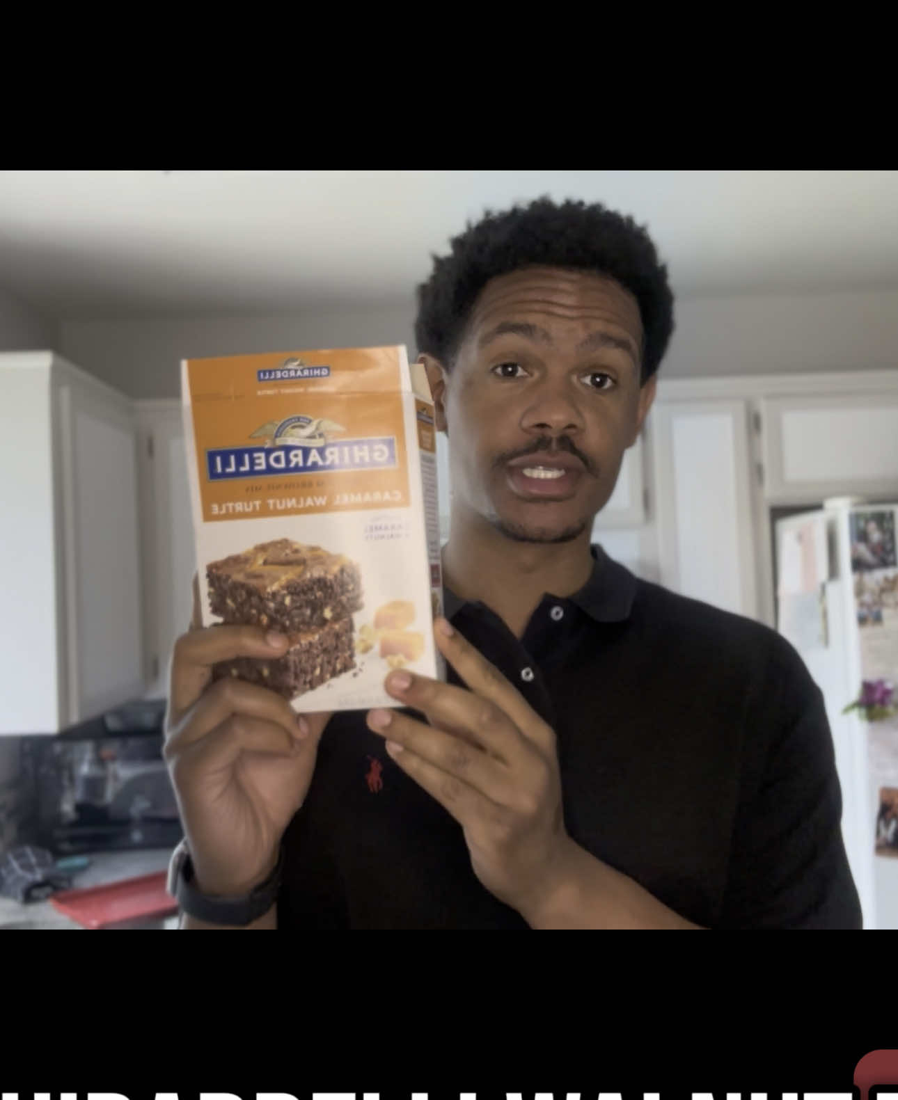 Baking some brownies while in Fresno California 
