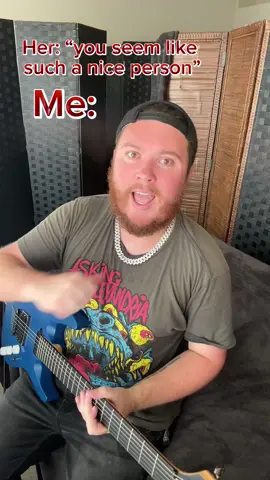 All jokes. I am actually a nice person. I just wanted to do this video 🤣🤣🤘🏻🤘🏻#🎸 #shredguitar #guitartok #guitaristsoftiktok #metalmusician #metalhead #metalcoretiktok #metalcoremusic #metalcoreband #metalcore #guitarcover #iprevail #iprevailband #CapCut 
