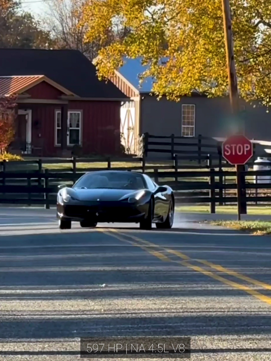 Ferrari 458 Speciale Flyby | Pure Sound @Valvetronic Designs  @Afromb3  597 HP | NA 4.5L V8 0-60 MPH | 3.0s 1/4 Mile | 10.7s Top Speed | 202 MPH #ferrari #458 #458speciale #ferrari458 #v8 #exhaust #supercar #carlifestyle #supercarsdaily #carsdaily #cargram #cars247 #fastcars #carsoftiktok #racecar #trackcar #racing #tuning #fastcar #speedspecialists