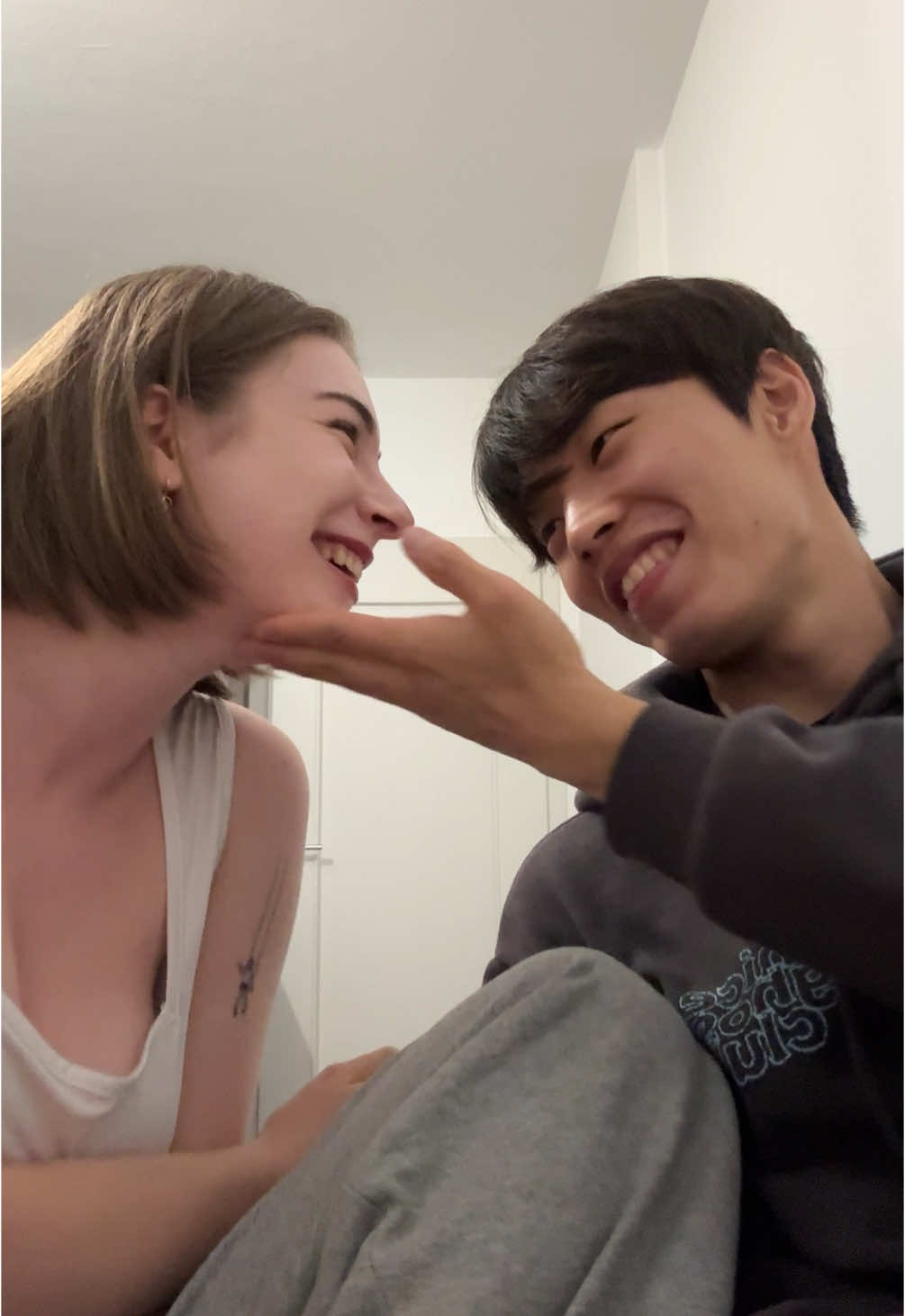 Put my acting skills to use 😆 #fyp #foryou #trending #couple #couplegoals #Relationship #relationshipgoals #mixedcouple #internationalcouple #crush #boyfriend #dating 