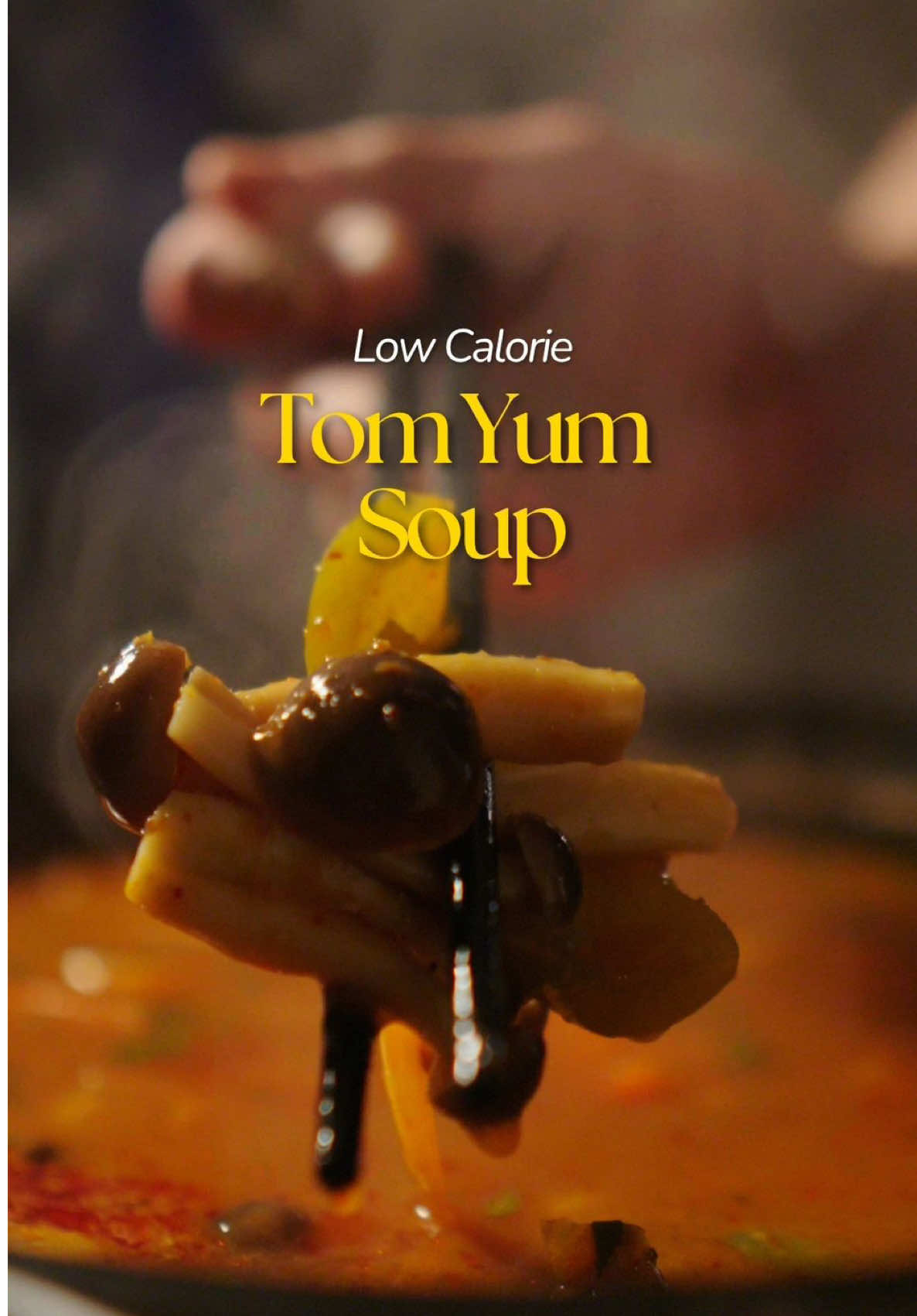 Tom Yum Soup 🍲🌿 (1 Serving) ~136 kcal | 4g Protein | 21g Carbs | 4g Fat (Recipe makes 3 servings) Try importing this with ReciMe 🙂👇🏻 Ingredients Soup Base: • ¼ cup Red Thai Curry Paste • 1 cup Light Coconut Milk • 3L Water • 2 Lemongrass (bashed) • 2 tbsp Tamarind Paste • 5 tbsp Soy Sauce • ½ tsp Stevia • Juice of 2 Limes Veggies: • 1 Red + 1 Green Bell Pepper (chopped) • 1 Red Onion (chopped) • 1 Tomato (chopped) • 1 cup Cherry Tomatoes (halved) • 150g Shimeji Mushrooms • Cilantro + Lime Wedges Directions Simmer curry paste with ¼ cup coconut milk in a pot (4–5 min). Add remaining coconut milk, water, and lemongrass. Boil, then simmer uncovered (10–15 min). Add veggies, soy sauce, tamarind, stevia, and lime juice. Simmer 5–7 min. Serve with cilantro and lime. #lowcalorie #macrofriendly #asianfood #mealprep #thaifood #