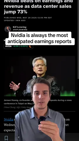 Nvidia beats earnings and sees sales skyrocket. If you wanted stocks to hit a new all time high then this was required for it to do. Hopefully more good news to come! #stocks #stockmarket #nvda #nvidia #earnings #nvidiaearnings #investing #investor 