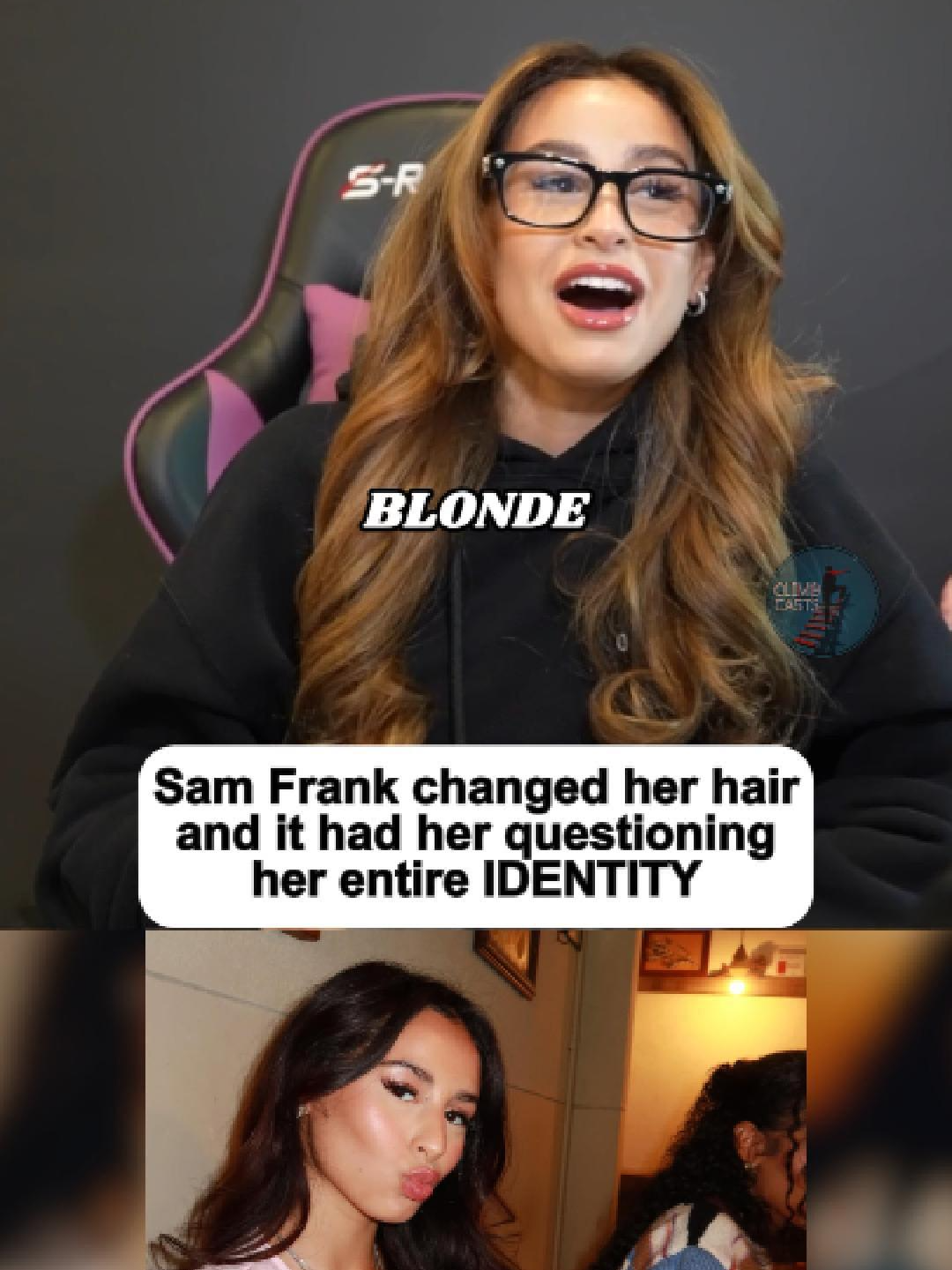 Sam Frank changed her hair and it had her questioning her entire IDENTITY #samfrank #hairtransformation #haircut #beauty #identity #kickstreaming #fyp #reels #shorts #newbeginnings