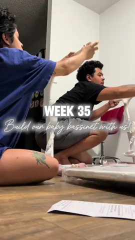 Let’s build our bassinet in 30 seconds! 🎀✨  - #babybassinet #babydelight @Baby Delight, Inc. #pregnant #pregnancy #nesting #babygirl #babygirldue #babydue2025 #babynursery #babyregistry #amazonregistry 