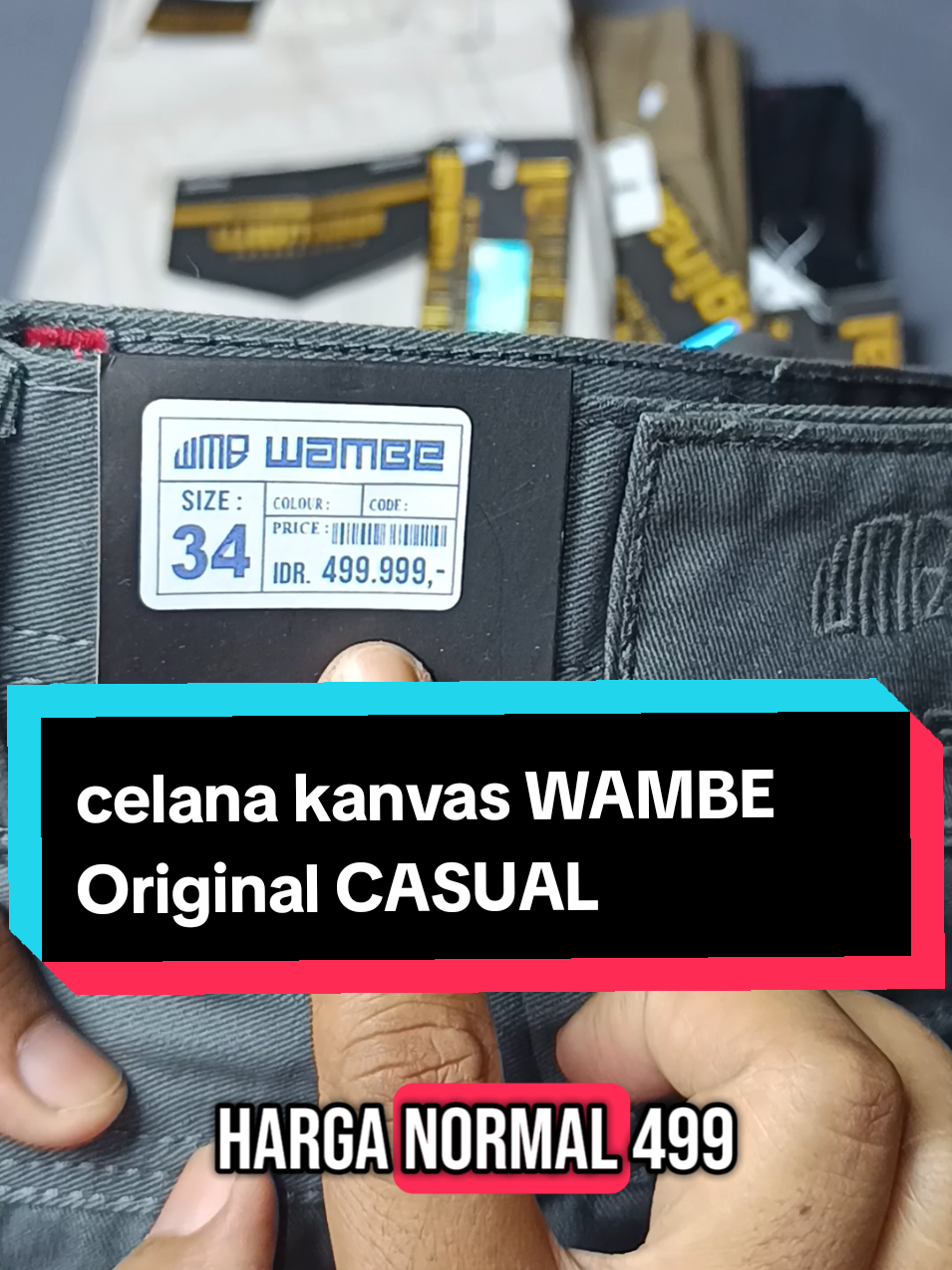 celana kanvas WAMBE Original CASUAL #celanakanvaswambeoriginal #celanawambeoriginal #celanakanvasoriginal #celanawambeasli #celanakanvas 