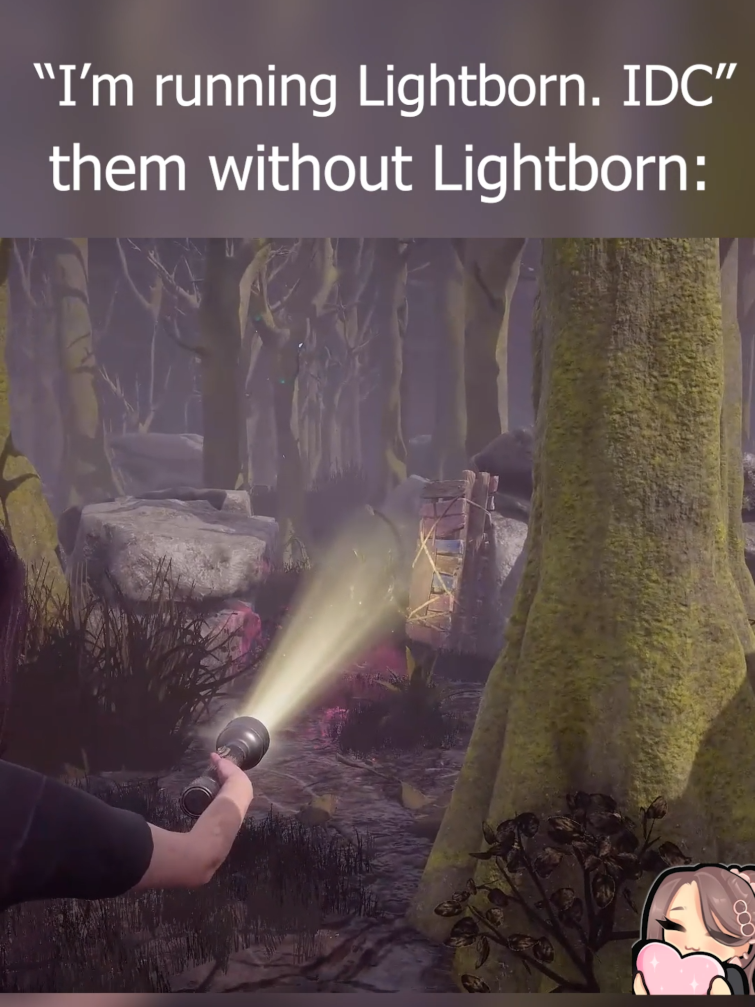 idk some killers do need lightborn i guess @itsnotrich_ #dbd #deadbydaylight #dbdtiktok #dbdclips #dbdfunnymoments