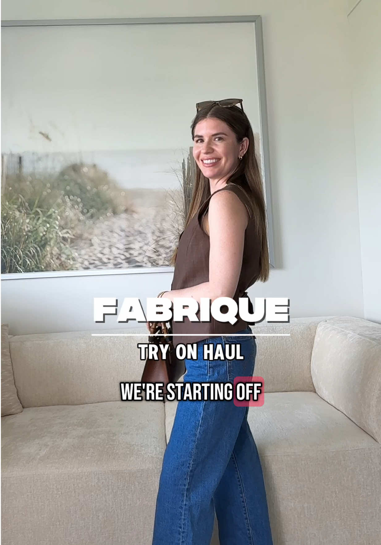 AD | Clothes aren’t going to change the world, but the women who wear them will 😉  Which top is your favorite?  PS If you’re new to @Fabrique Official you can use code: myfab for 15% off. Shop here: www.fbrq.com  Outfit details ⬇️  1. Evelyn Adjustable Belt Vest Top in Linen Herringbone, Size S, Color: Brown 2. Loira 3D Flower Vest in Silk Wool Satin, Size S, Color: Ivory 3. Dnipro Lightweight Utility Jacket in Cotton Twill, Size M, Color: Light Khaki #gifted #fabrique #fabriqueclothing #fbrq #fashioninfluencer #torontoinfluencer #fabriquebags #torontofashioninfluencer #oliviagudaniec 
