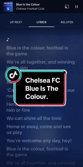 Club Anthem 1| Chelsea FC-Blue Is The Colour. ##chelsea ##champion##prideoflondon##chelseafc##winningteam##worldchampion