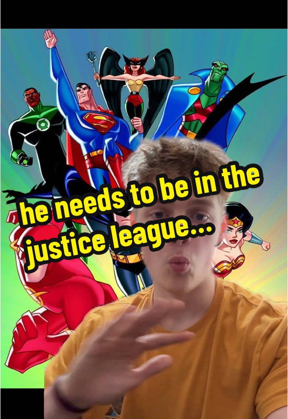 HE NEEDS TO BE IN THE TEAM BRO #justiceleague #justiceleagueunlimited #superman #batman #martianmanhunter #dc #dcu #jamesgunn #dcstudios #chilltomm #greenscreen 