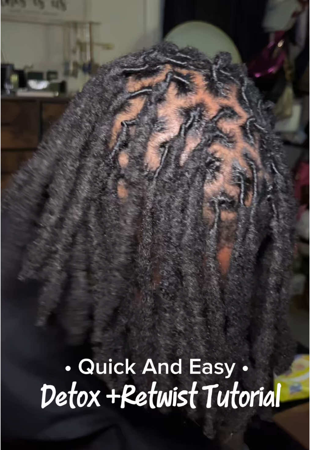 Let’s detox and retwist my sons dreads 😌👏🏾 I am not a cosmetologist this is just how I do it so keep it light in the comments thank yoouuuu 😘 #retwist #retwistlocs #tutorial #loctutorial #retwisttutorial #dreadlocks #CapCut 