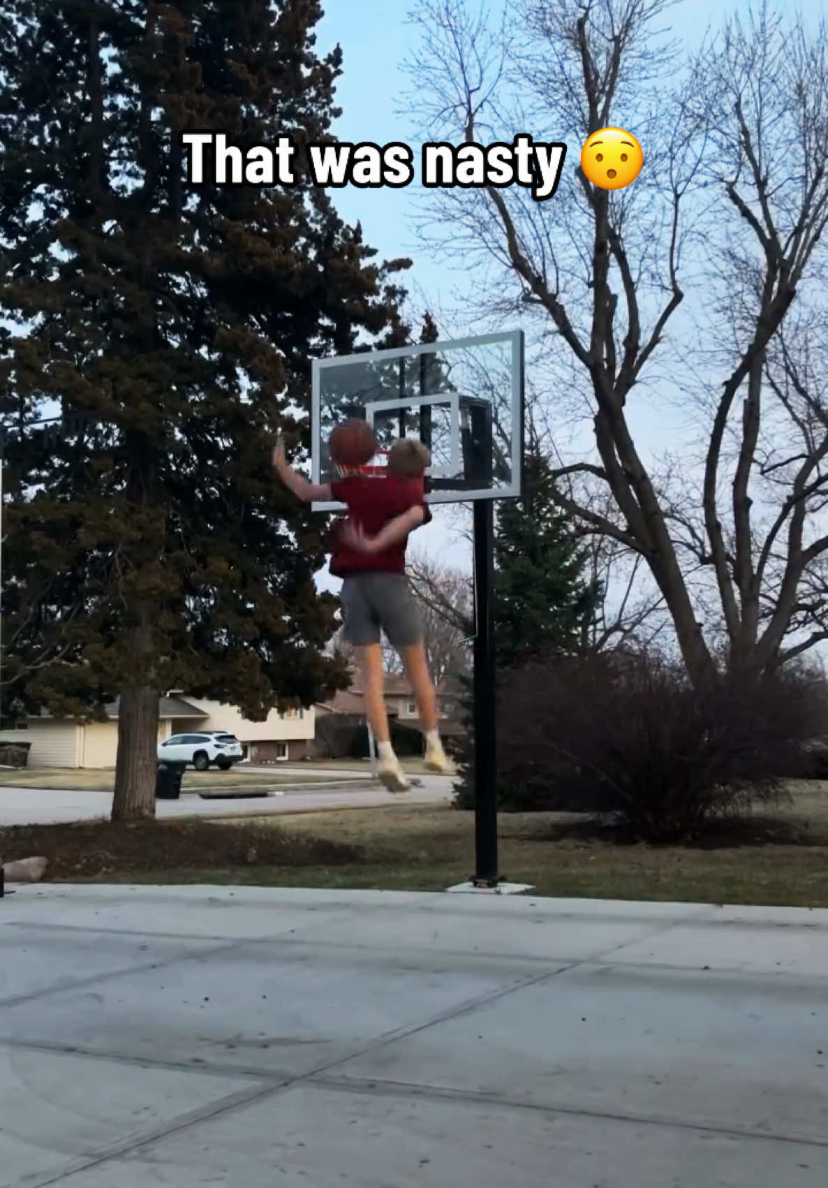 Tough 🔥 (via hoopinnate/IG) #basketball #dunk #skill 