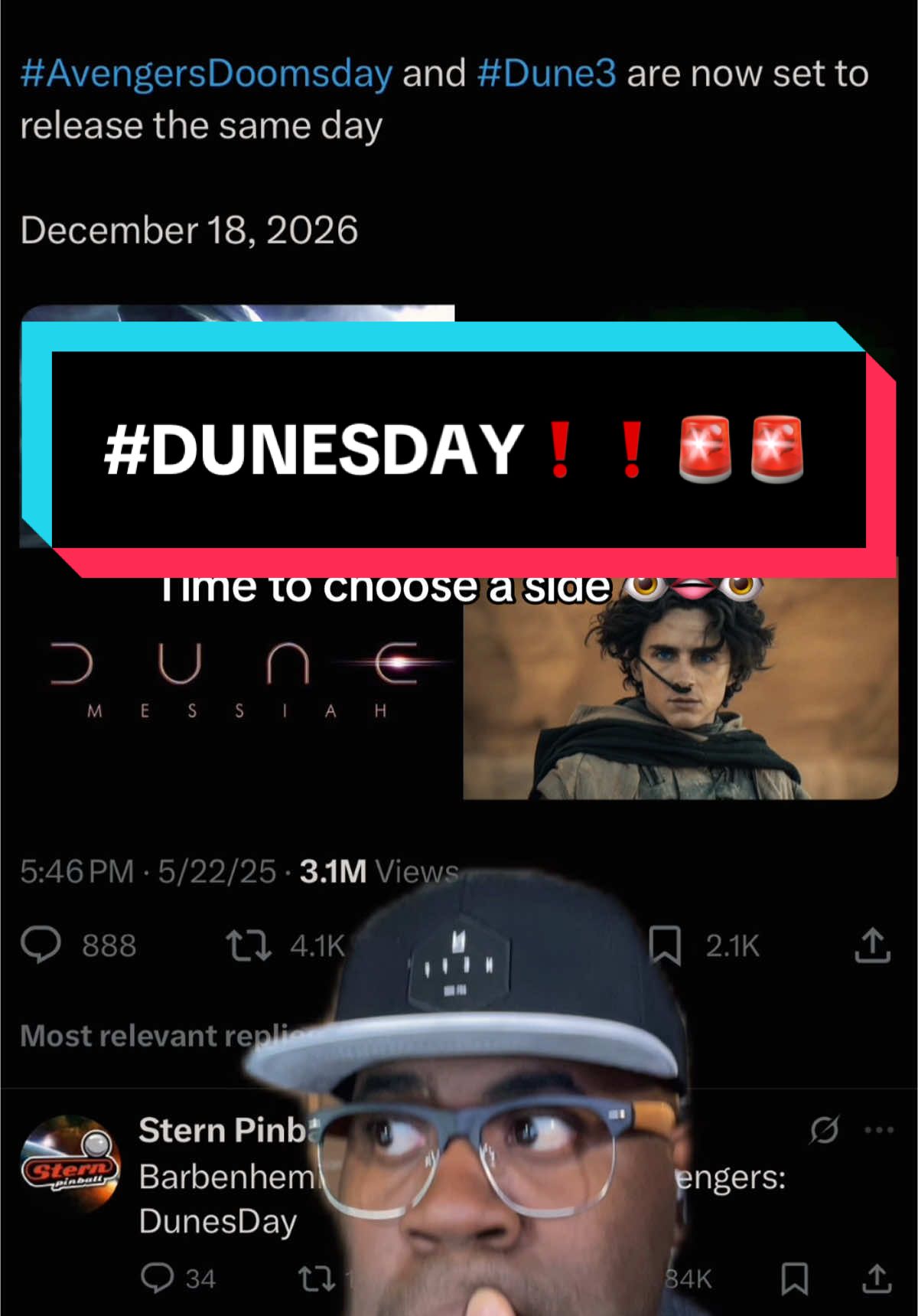 🪐 time to choose.  #Dune3 or #avengersdoomsday  #DUNESDAY IS COMIG ❗️❗️😤 #dunesday #dune #dunemovie #dune2 #filmtok #movietok #marvel #marvelstudios #avengers #mcutok #barbenheimer #fyp #xyzbca #fypシ #paulatreides #doctordoom #cinema #dunemessiah 