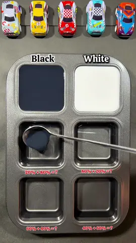 Mix Black and White to create amazing colors #colormix #colormixing #colors #coloring #Asmrart #asrm #mixingcolors 