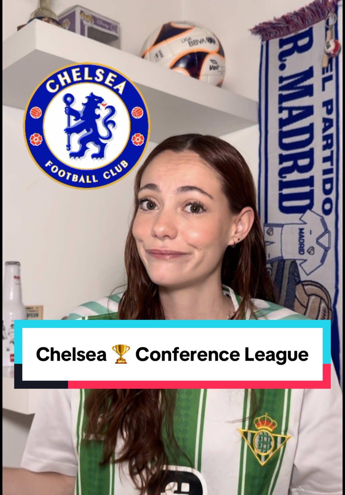 Ganó el Chelsea y con eso es el ÚNICO equipo europeo en ganar todos los trofeos internacionales 💙🏆 Y por el otro lado aplaudirle al Betis, que no ganó su primer título pero nos enseñaron que esas jugaras icónicas pueden volver a brillar 💚⚽️ #LaFifas #TikTokDeporte #ConferenceLeague #Chelsea 