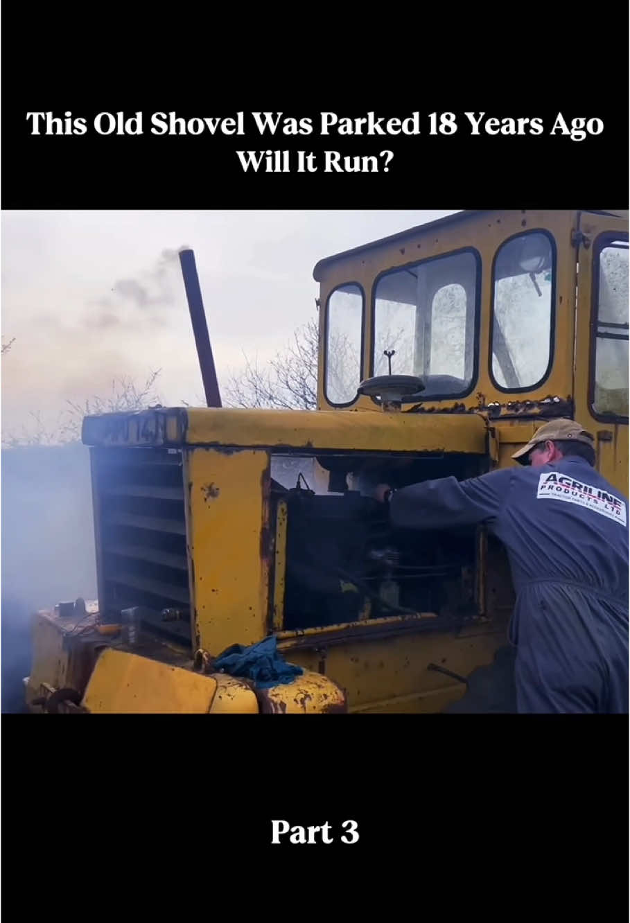 Part3-Will It Run Old Shovel sitting 18 years?#willitrun #old #engine #repair #recovery #truck #tractor #restoration #car #deisel #tiktok #fyp 