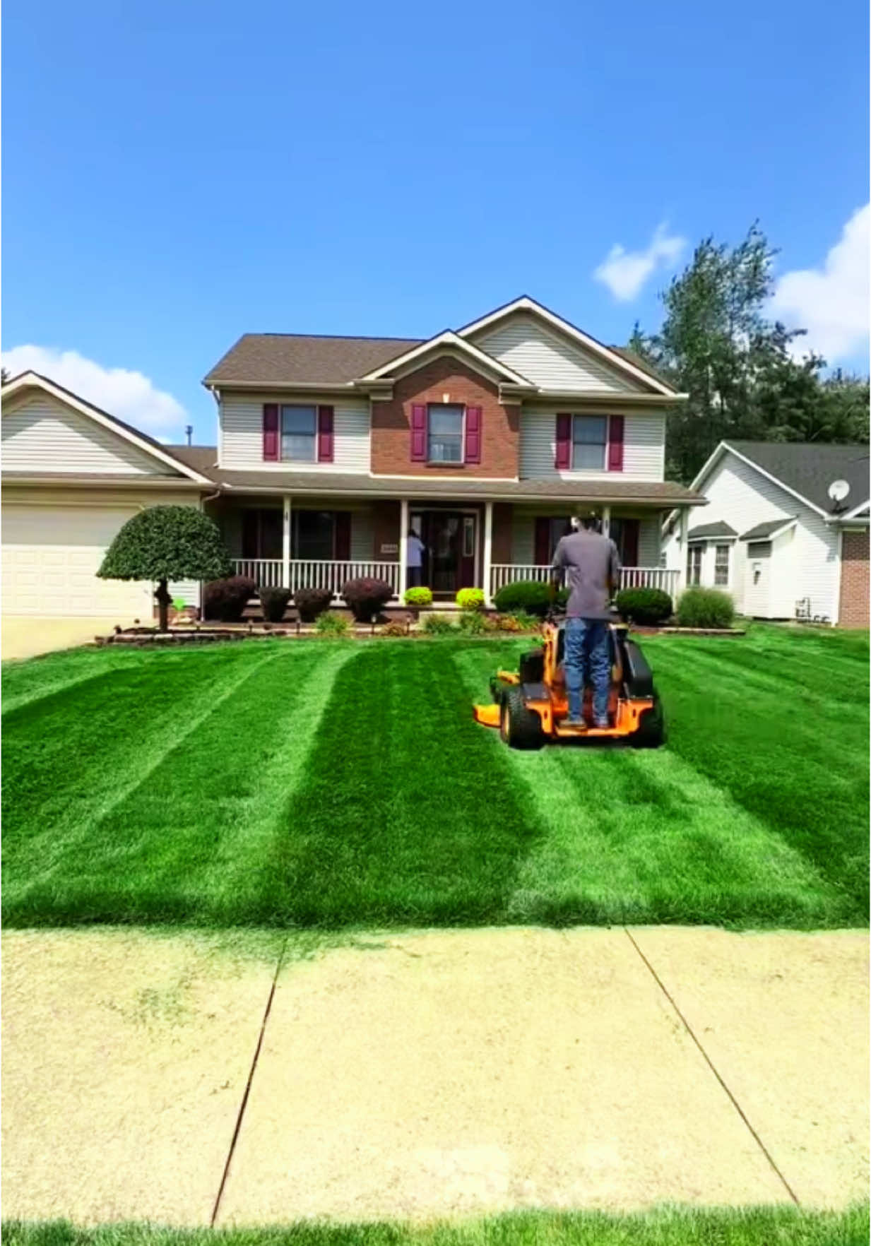 DON’T ever expect a landscaper NOT to charge you for EXTRA services like DOUBLE CUTTING #lawncare #fyp #chillinos #lawntok #landscaping #grass #grasstok #dadtok #lawn #tips #lawntips #satisfying #business