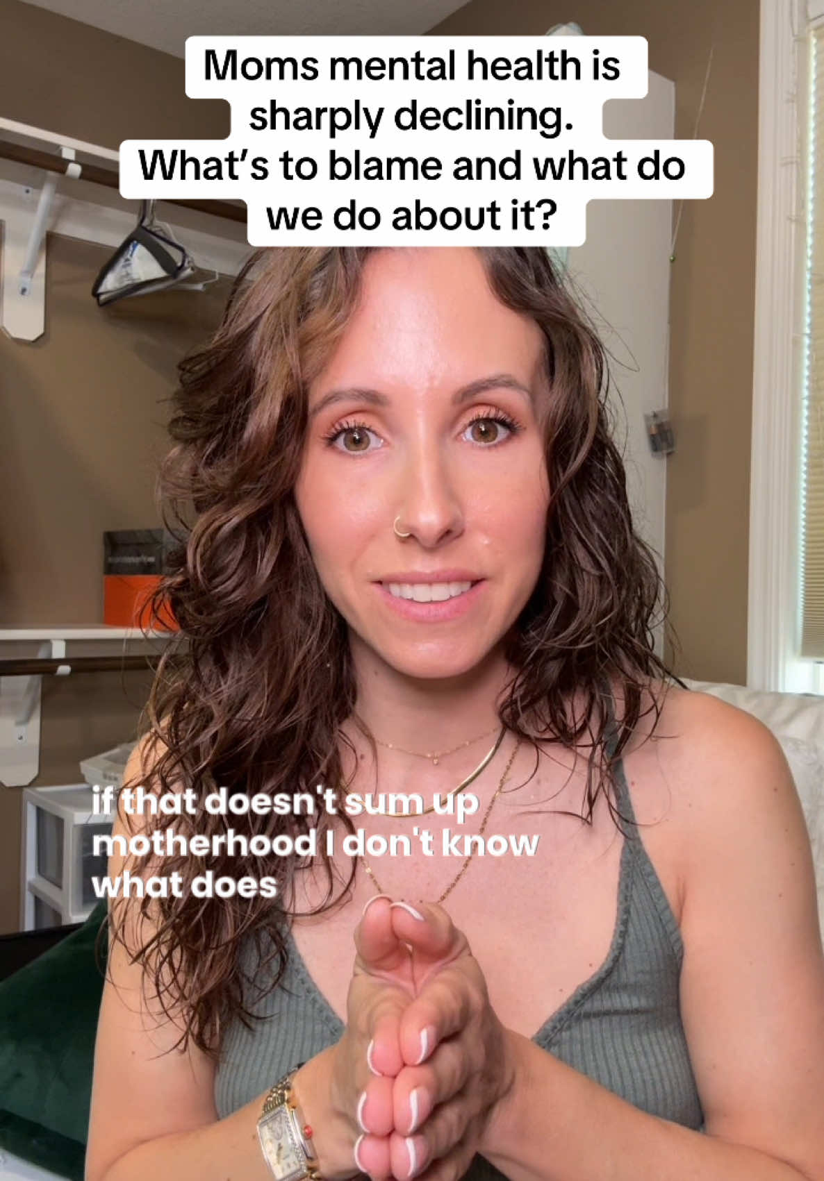 We didn’t even mention the systemic issues mothers face. But sure. Let’s blame kids using technology for the steep decline in maternal mental health. 