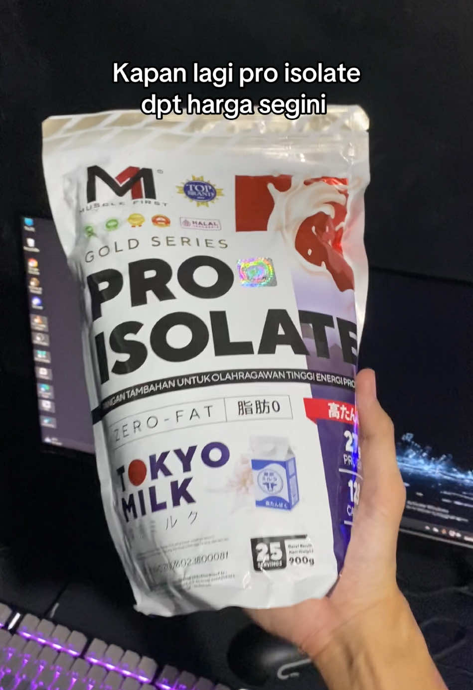 Kapan lg dpt promo 6.6 protein isolate #proisolate #wheyprotein #musclefirst 