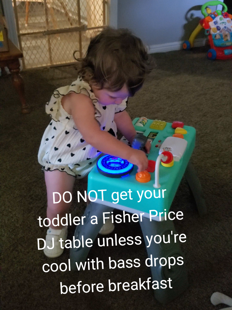 like girl it's just barely 6am 🥱 #fyp #babydj #durable #dj #toddler #djtoddler 