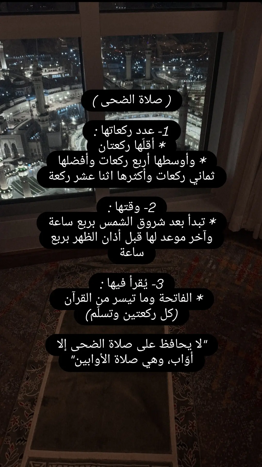#صلاة_الضحى #الصلاة #القرآن_الكريم #الصيام #استغفرالله_العظيم_واتوب_اليه #القرآن_الكريم_راحه_سمعك_القرآن💙🎧 #اللهم_صل_وسلم_على_نبينا_محمد #اذكروا_الله #صلوا_على_رسول_الله #تكبيرات_عشر_ذي_الحجة #ذو_الحجة 
