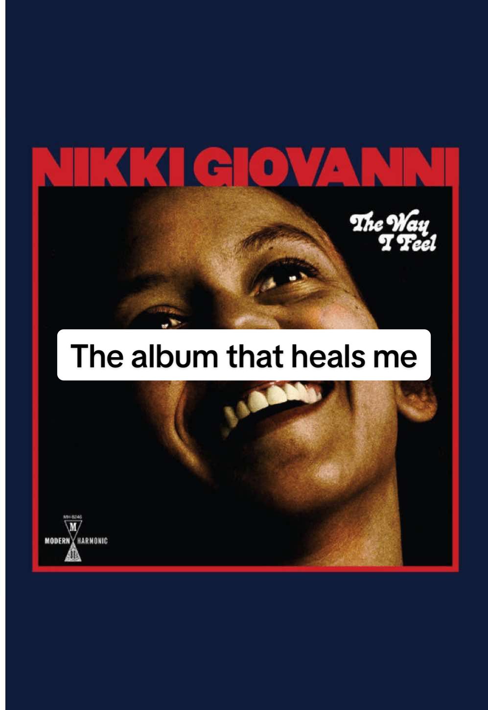 The album that forces me to find joy everytime ❤️ Nikki Giovanni is the queen of poetry that feels like a warm Saturday morning (my favorite day and time of the week).  She purposefully wrote her poems to simulate spoken language, instead of literature, and made sure to read them aloud whenever possible. This made her work accessible—but also made sure her audience felt the full impact of her ideas. When she read you could feel the weight of her pauses, jokes, and the other magical nuances that come with human speech. Such a privelege to experience hearing her speak, laugh, observe. Hope you listen. Enjoy ❤️  #fypage #fypシ #nikkigiovanni #spokenword #jazzpoetry #poetry #70smusic #70sjazz