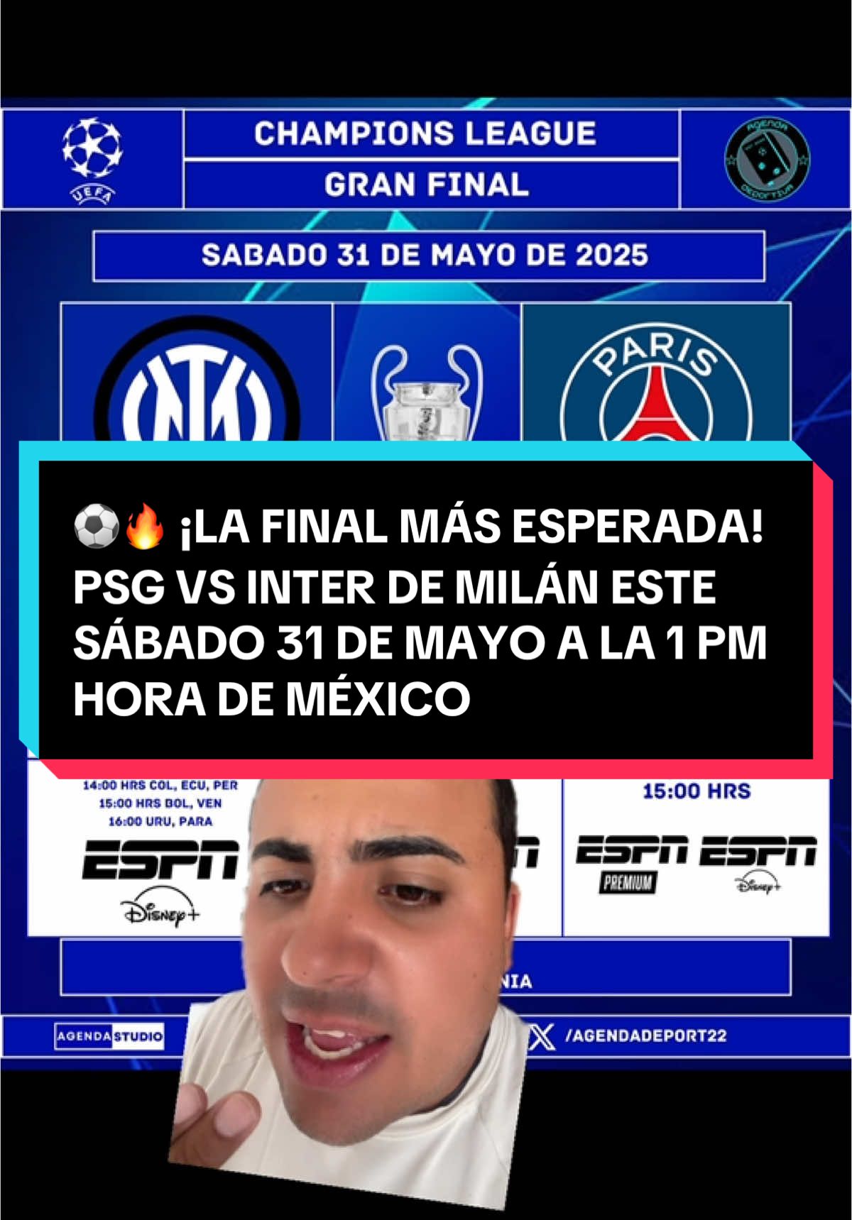 ⚽🔥 ¡LA FINAL MÁS ESPERADA! PSG VS INTER DE MILÁN ESTE SÁBADO 31 DE MAYO A LA 1 PM HORA DE MÉXICO, LA UEFA CHAMPIONS LEAGUE EN SU MÁXIMA EXPRESIÓN Y AQUÍ TE DIGO DÓNDE Y CÓMO VERLA EN VIVO POR TV Y STREAMING! 🌍🏆 ¡NO TE PIERDAS NINGÚN DETALLE DE ESTE ENFRENTAMIENTO ÉPICO QUE DEFINIRÁ AL REY DE EUROPA 2025! 🔥🎥📺 #FinalChampions2025 #PSGvsInterDeMilán #DóndeVerChampions #HoraFinalChampions #TelevisoraChampions #CanalParaVerChampions #UEFAChampionsLeague #FinalEuropeaEnVivo #StreamingChampions #FútbolEuropeoEnMéxico #SábadoDeFinal #ElReyDeportes #ChampionsEnVivo #PartidoDelAño #FútbolEnMéxico #TransmisiónOficial #FinalDeCampeones #PSGInter2025 #HoraDeLaFinal #UEFA2025 #PasiónPorElFútbol #GranFinalChampions #VívelaEnMéxico #TelevisiónDeportiva #FútbolEnDirecto #FinalDeLaChampions #CampeonesDeEuropa #FútbolDeÉlite #EuropaEnMéxico #NocheDeFinal #LeyendasEnLaCancha #FinalDeClubes #FútbolGlobal #PartidoEstelar #UEFA2025 #HistoriaDelFútbol #CampeonatoEuropeo #FinalHistórica #TransmisiónEnVivo #PSGvsInterEnVivo #FútbolInternacional #FanáticosDelFútbol #DeportesEnMéxico #TelevisiónEnVivo #StreamingEnVivo #EventoDeportivodelAño