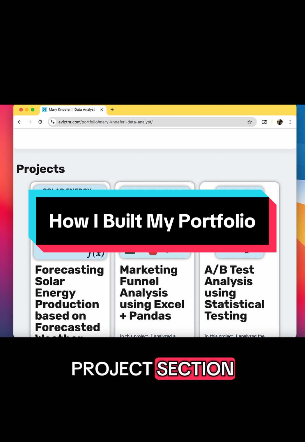 How I built my data analytics professional portfolio 🙌🏼 10% off code: MARY10 Link in bio How to build a data analyst portfolio #dataanalyst #dataanalytics #dataanalysis #data #analyst #breakintotech #techjobs #sql #excel #python #portfolio #coding #programming #techtok #wfh #workfromhome #remotework #wfhjobs 