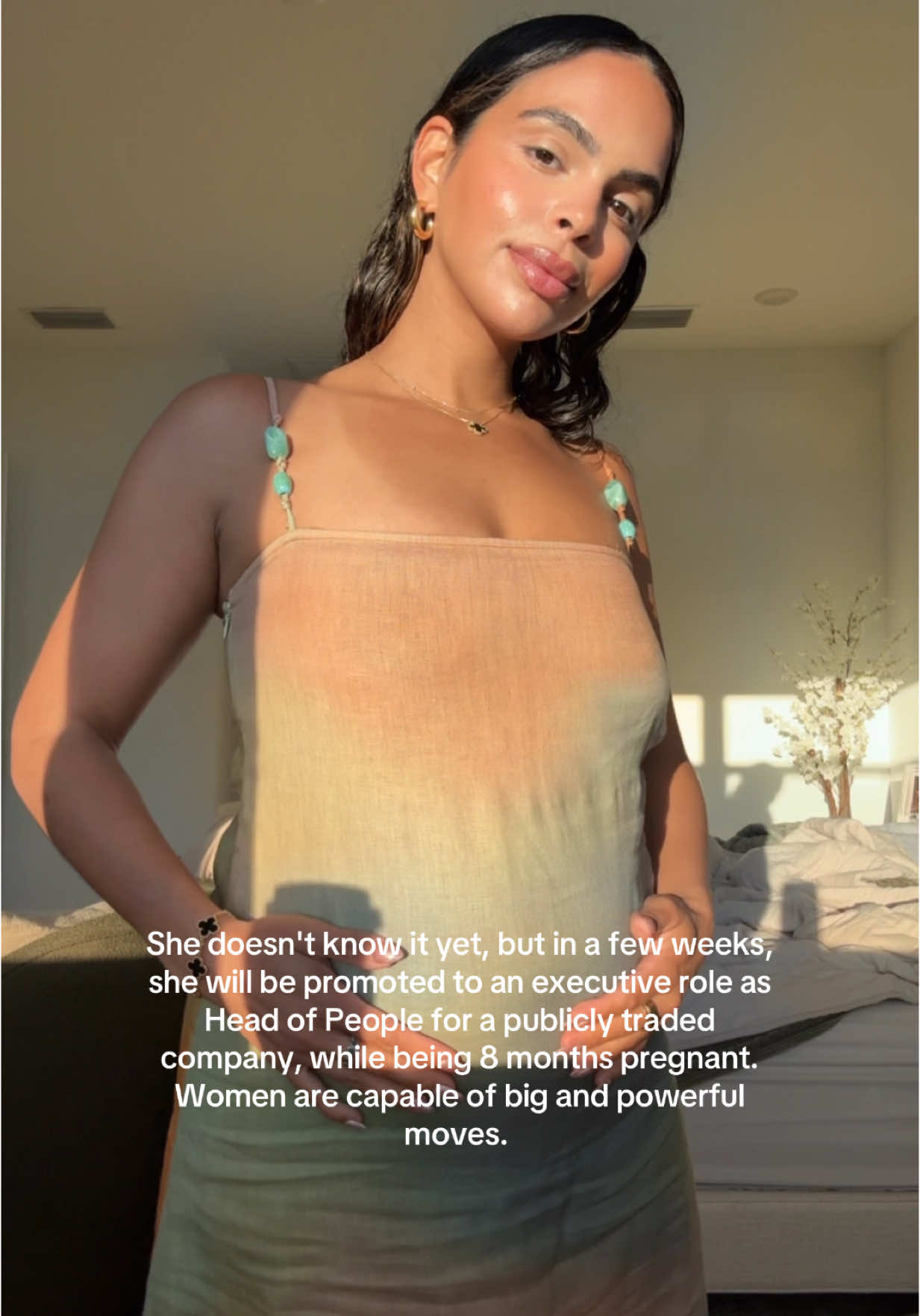 My biggest flex yet #bigmoves #corporatelife #workpromotion👏 #pregnantmama 