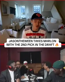 JASONTHEWEEN SELECTS MARLON WITH THE SECOND OVERALL PICK. 🚨 #marlon #jasontheween #creatorleague #foryou 