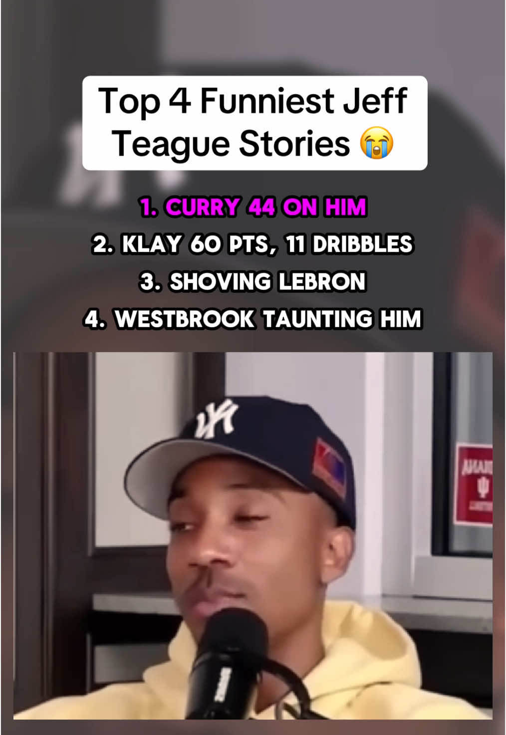 Tried his best against Curry 😭 #NBA #jeffteague #club520podcast #funnymoments😂 