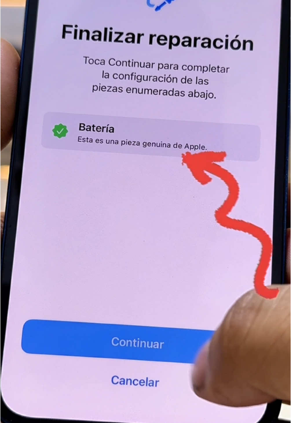 Así de fácil es configurar tu batería cuando la cambies . Esta opción está disponible del 12 en adelante #apple #iphonekeyperu #iphonetricks #trucos 