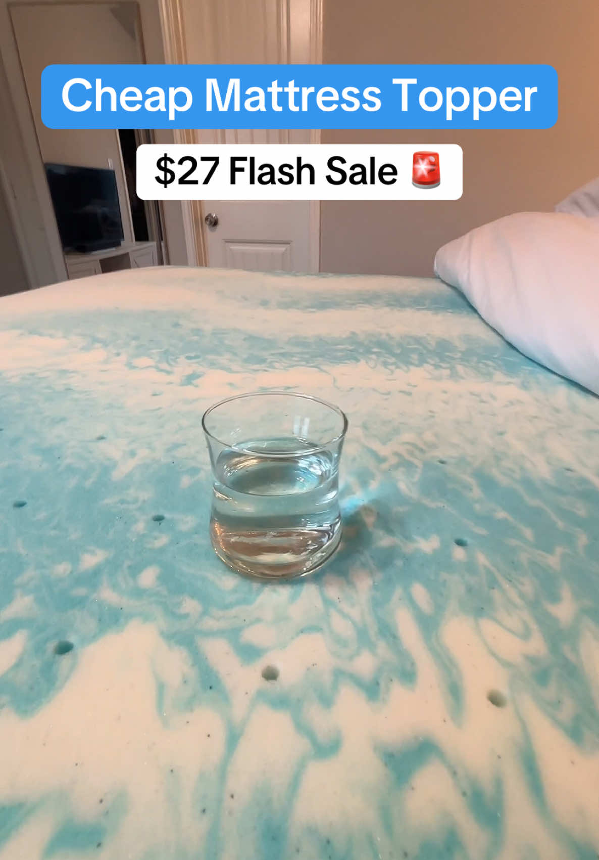 Don’t buy a new mattress until you try this mattress topper first ‼️ #mattresstopper #foam #bed #sleepbetter #tiktokshopcreatorpicks #tiktokshop 