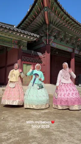 Seoul 2025❤️ Dressed up in Hanbok with my Princesses