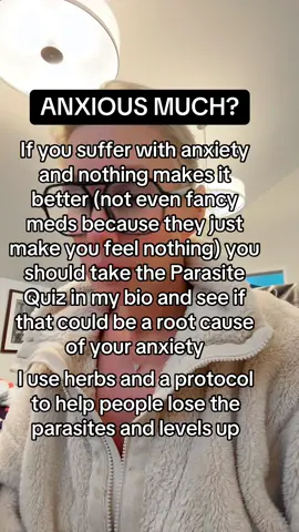 🦠 PARASITES & ANXIETY: The connection your doctor isn't telling you about 🦠 If you've tried EVERYTHING for your anxiety - therapy, medication, meditation, supplements - but you're STILL struggling with racing thoughts, panic attacks, and that constant feeling of dread... it might not be 