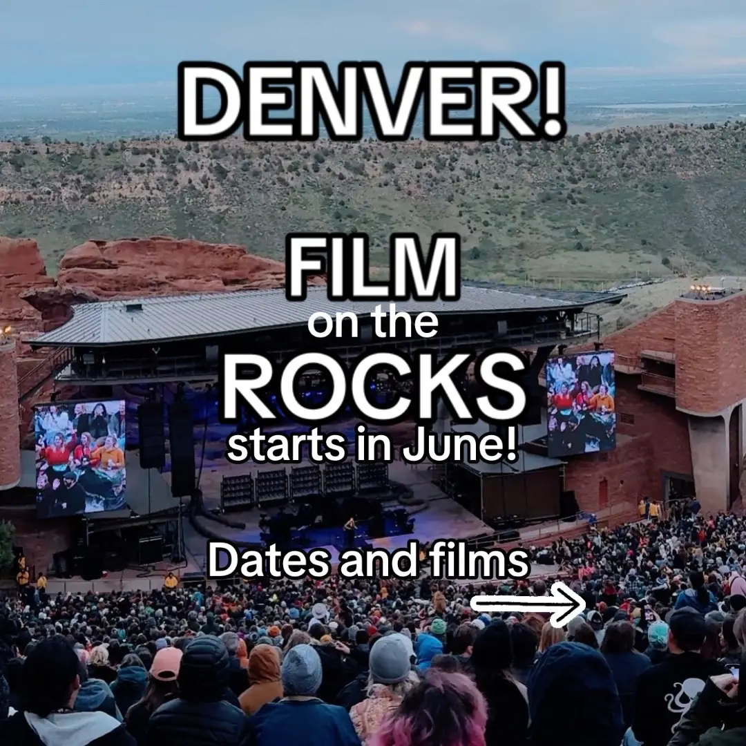The perfect summer activity near Denver: Film on the Rocks at Red Rocks Amphitheater 🎥 June 9 - 2001: A SPACE ODYSSEY June 23 - PIRATES OF THE CARIBBEAN: THE CURSE OF THE BLACK PEARL June 30 - WILLY WONKA AND THE CHOCOLATE FACTORY (1971) July 7 - LEGALLY BLONDE August 18 - SHREK 2 Get tickets at Denverfilm.org #hifromdenver #DenverFilm #FOTR2025 #OutdoorMovies #RedRocksCO #denvercolorado #thingstodoindenver 