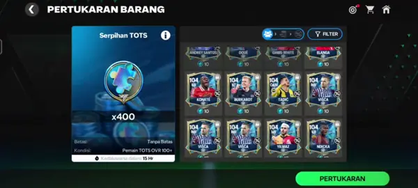 Masih dikit tokennya masih bisa kekejar ga ya 🥹 #football #card #change #fifamobile #laliga #fcmobile #token #player #fyp #tots #team #fyppppppppppppppppppppppp 