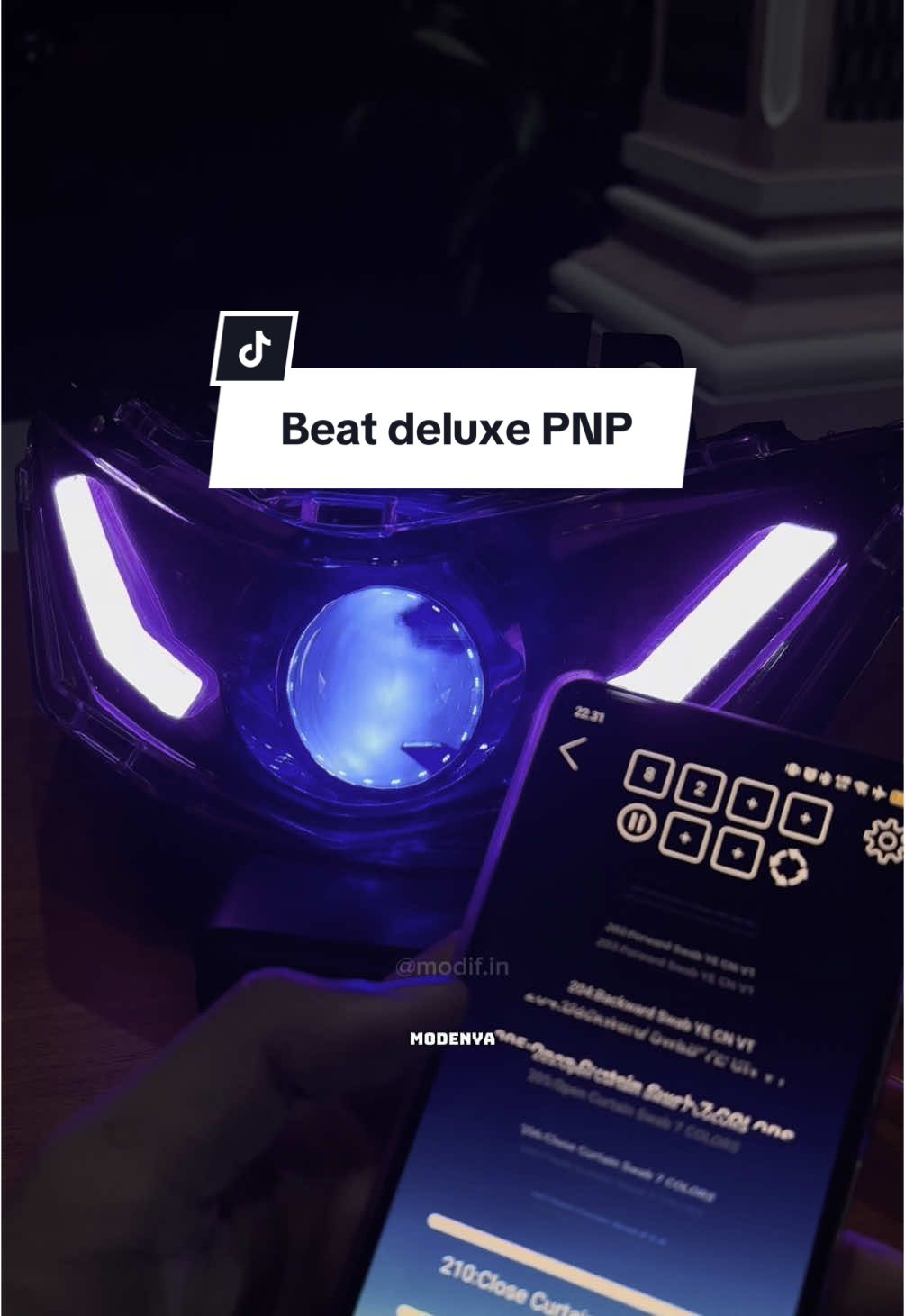Lampu biled fullset tinggal pasang, PNP beat deluxe gen 1. #biled #biledprojector #biledbeat 